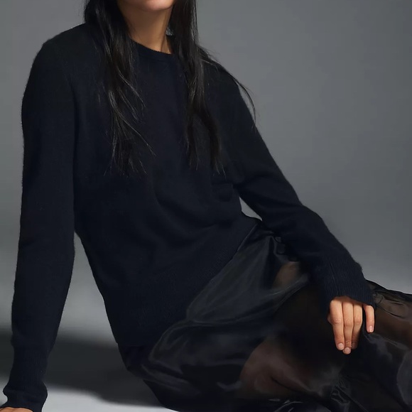 Equipment x Anthropologie Sanni Cashmere Crew Neck XXS Taupe Camel Super Soft - Picture 10 of 17